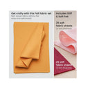 Felt Fabric Sheets | Set of 50 | 8.3 x 11.8 inches | 10 Earth Tones