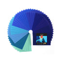 Blue Felt Fabric Sheets | Set of 50 | 8.3 x 11.8 inches | 10 Tones