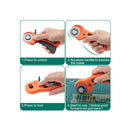 welltop Rotary Cutter Set | 96 PCS Quilting Kit 45mm Fabric Cutters Kit with 5 Extra Blades A4 Cutting Mat Acrylic Ruler