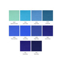 Blue Felt Fabric Sheets | Set of 50 | 8.3 x 11.8 inches | 10 Tones