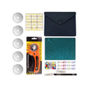 Swiftrans 90 PCS Rotary Cutter Kit | 45mm Rotary Cutter Tool Kit with 5 Extra Blades | A4 Cutting Mat