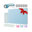 Rotary Cutter Set | Quilting Kit incl | 45mm Fabric Cutter | 5 Replacement Blades