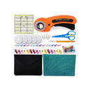 96 PCS Rotary Cutter Kit | 45mm Rotary Cutter Tool Kit with 5 Extra Blades | Cutting Mat | Patchwork Ruler