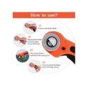 Swiftrans 90 PCS Rotary Cutter Kit | 45mm Rotary Cutter Tool Kit with 5 Extra Blades | A4 Cutting Mat