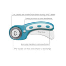 Rotary Cutter Set | Quilting Kit incl | 45mm Fabric Cutter | 5 Replacement Blades