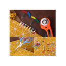 Swiftrans 90 PCS Rotary Cutter Kit | 45mm Rotary Cutter Tool Kit with 5 Extra Blades | A4 Cutting Mat