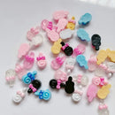 30 Pcs Nail Art Decorations Mixed Peplum Cartoon Candy Shaped Resin Accessory Nail Art Accessory 3D Accessory