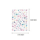 5 Pcs Butterfly Nail Art Stickers | 3D Self Adhesive Butterflies Nail Decals Nail Decoration Stickers For Gel Polish Acrylic Nails