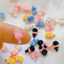 30 Pcs Nail Art Decorations Mixed Peplum Cartoon Candy Shaped Resin Accessory Nail Art Accessory 3D Accessory