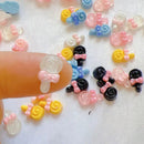 30 Pcs Nail Art Decorations Mixed Peplum Cartoon Candy Shaped Resin Accessory Nail Art Accessory 3D Accessory