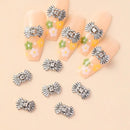 10 Pcs Nail Charms 3D Bow Nail Art Charms Alloy Gems For Nails DIY Art Decorations Supplies