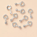 10 Pcs Nail Charms 3D Hollow LOVE Nail Art Charms Alloy Gems For Nails DIY Art Decorations Supplies