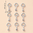 10 Pcs Nail Charms 3D Hollow LOVE Nail Art Charms Alloy Gems For Nails DIY Art Decorations Supplies