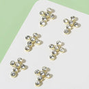 10 Pcs Punk Shiny Cross Nail Art Gemstones | 3D Nails Art Accessories | For Nail Decoration | Manicure Diy Home And Salon