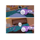 45mm Fabric Cutter Set | Rotary Cutter Tool Kit with 6 Replacement Rotary Blades | Quilting Rotary Cutter with Safety