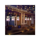 Outdoor Halloween Decorations | Hanging Lighted Glowing Ghost Witch Hat | 3 Pieces | 31.5 Inch