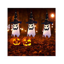 Outdoor Halloween Decorations | Hanging Lighted Glowing Ghost Witch Hat | 3 Pieces | 31.5 Inch