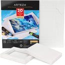Acrylic Paper Foldable Canvas Pad | 5 x 6.6 Inches, 20 Sheets, DIY Frame, Acrylic Paint Paper, Art Supplies