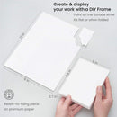 Acrylic Paper Foldable Canvas Pad | 5 x 6.6 Inches, 20 Sheets, DIY Frame, Acrylic Paint Paper, Art Supplies