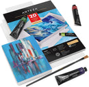 Acrylic Paper Foldable Canvas Pad | 5 x 6.6 Inches, 20 Sheets, DIY Frame, Acrylic Paint Paper, Art Supplies