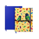Dotted Journals | Set of 2 | 6 x 8 Inches | 96 Sheets Each | Bird Design and Cobalt Blue