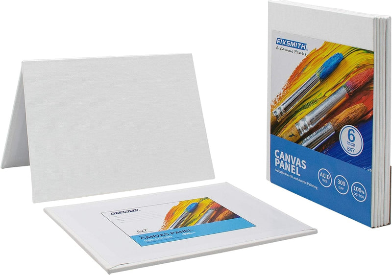 FIXSMITH Canvas Panels 30 Pack - 8 X 10 Inch Painting Canvas Panel Boards -  100%