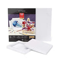 Mixed Media Paper Foldable Canvas Pad | 7x8.6 Inches | 20 Sheets | DIY Frame | Heavyweight Multimedia Paper