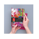 Dotted Journals | Set of 2 | 6 x 8 Inches | 96 Sheets Each | Acrylic Pouring Design and Dark Pink