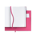 Dotted Journals | Set of 2 | 6 x 8 Inches | 96 Sheets Each | Acrylic Pouring Design and Dark Pink