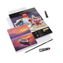 Mixed Media Paper Foldable Canvas Pad | 7x8.6 Inches | 20 Sheets | DIY Frame | Heavyweight Multimedia Paper