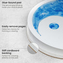 Watercolor Paper | 7-Inch Diameter, 20 Round Sheets, 140-lb Drawing Pad for Painting and Sketching | Art Supplies for Mixed Media