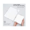 Watercolor Paper Foldable Canvas Pad | 100% Cotton Pulp | Folded Size 7x8.6 Inches | 10 Sheets
