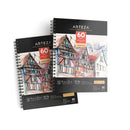 Mixed Media Sketchbooks | Pack of 2 | 9 x 12 Inches | 60-Sheet Drawing Pads | 110lb/180gsm Acid-Free Paper