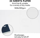 TAVOLOZZA 11" x 14" Watercolor Pad | Pack of 2 (66 Sheets), 140 lb (300gsm), Glue Bound, Acid-Free Paper, Art Sketchbook Pad