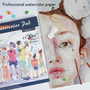 TAVOLOZZA 11" x 14" Watercolor Pad | Pack of 2 (66 Sheets), 140 lb (300gsm), Glue Bound, Acid-Free Paper, Art Sketchbook Pad