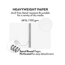 9X12" Sketch Book | 100 Sheets | 68 lb/100gsm | Spiral Bound Artist Sketch Pad 2 pack