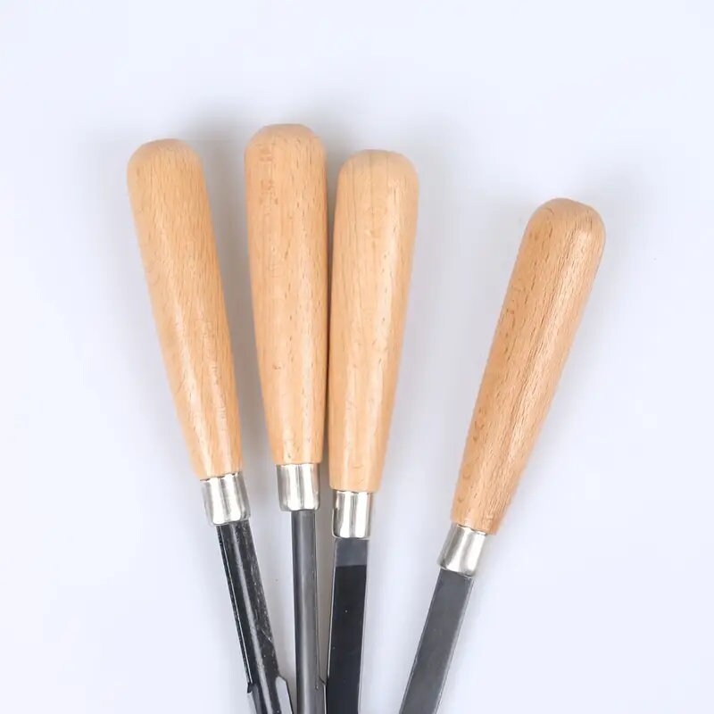 4pcs Carving Tool Set | Woodworking Chisel Carving Knife With Wooden Handle | DIY Carving Props | Beech Carving Tool Set