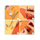 100 Sets 7 mm x 10 mm Punk Spikes Bullet Cone Spikes Rivets and Metal Studs Screw Back Studs with 3 Pieces