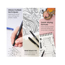 Permanent Markers | 40 Black Pens | 2-mm Line | 4.2-mm Ultra-Fine Tip | Quick-Drying