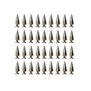 DYWISHKEY 100pcs 15mm Bullet Cone Spike and Stud Metal Screw Back for DIY Leather-Craft
