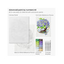 Paint by Number for Adults | 12x16 Inches | 21 Pieces | Hydrangea Flowers Paint by Numbers Kit