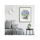 Paint by Number for Adults | 12x16 Inches | 21 Pieces | Hydrangea Flowers Paint by Numbers Kit