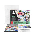 Paint by Numbers Kit | Modern Flowers Canvas Painting Kit with 1 Canvas Panel | 12 Acrylic Paint Pots