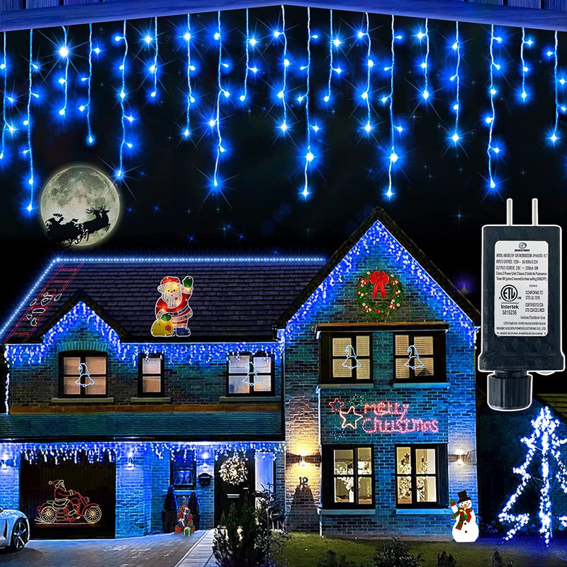 Decute Christmas Decorations Outdoor String Lights 8 Modes and Timer with  Remote