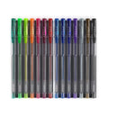 Glitter Gel Pens with Triangular Grip | 14 Colors - 0.8-1.0 mm Tips