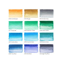 Real Brush Pens | Set of 12 | Sea Tones | Blendable Watercolor Markers and 1 Water Brush
