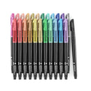 Real Brush Pens with Glitter | 24 Colours | Blendable Watercolour Pens