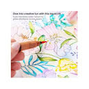 Real Brush Pens with Glitter | 24 Colours | Blendable Watercolour Pens