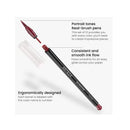 Real Brush Pens | Set of 12 | Portrait Tones | Blendable Watercolor Markers and 1 Water Brush