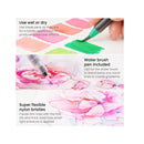 Real Brush Pens | Set of 12 |  Flower Colors | Blendable Watercolor Markers and 1 Water Brush